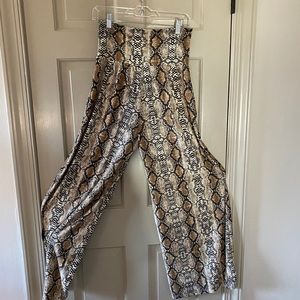 Davis Dani animal print flowy comfy pants